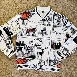 NWOT Men small comic jacket (A69)